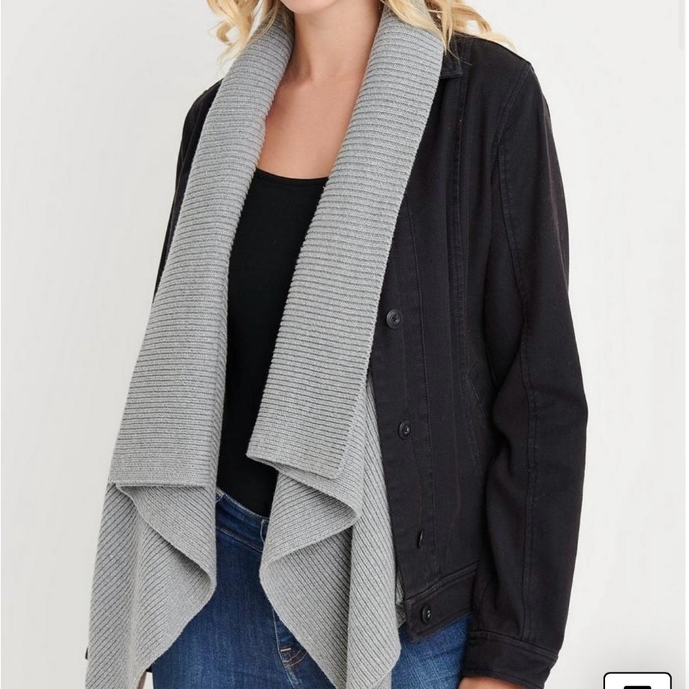 Lucky Brand Knit Shawl Utility Jacket